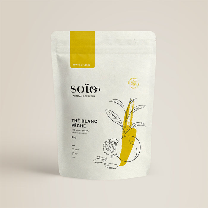 Thé Blanc Pêche - 100 g Thé Blanc Pêche - 100 g