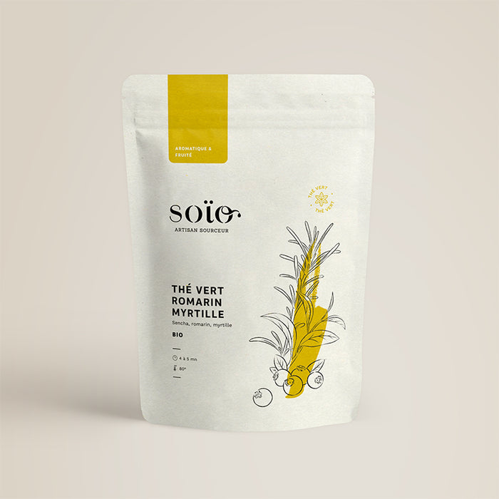 Thé Vert Romarin Myrtille - 100 g