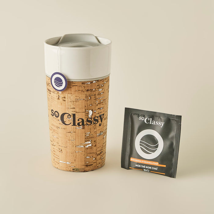 Mug isotherme céramique et liège